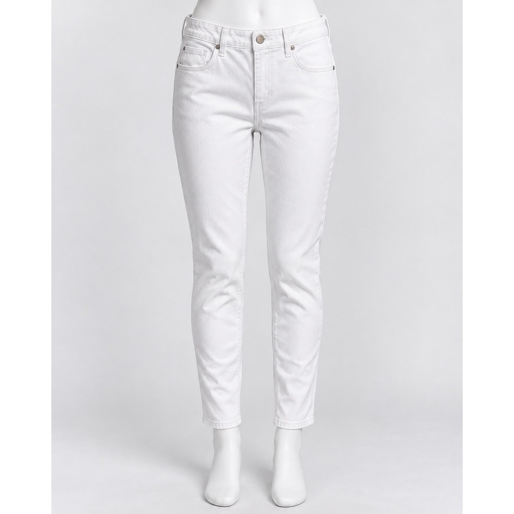 Bebe Women White Skinny Jeans High Rise Stretch Denim Size 11 NWT